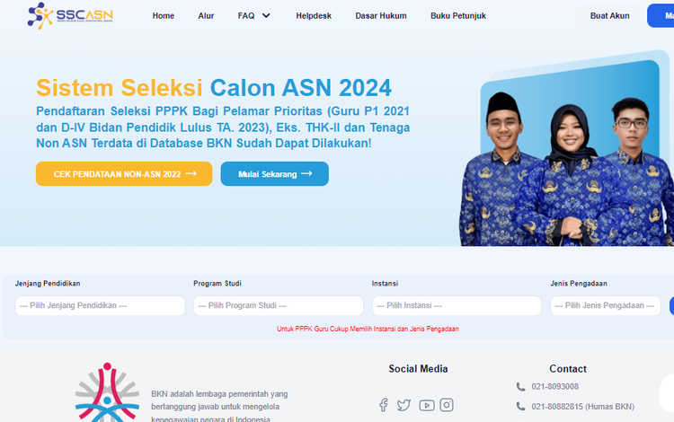 Cara Cek Formasi PPPK 2024 di SSCASN.bkn.go.id